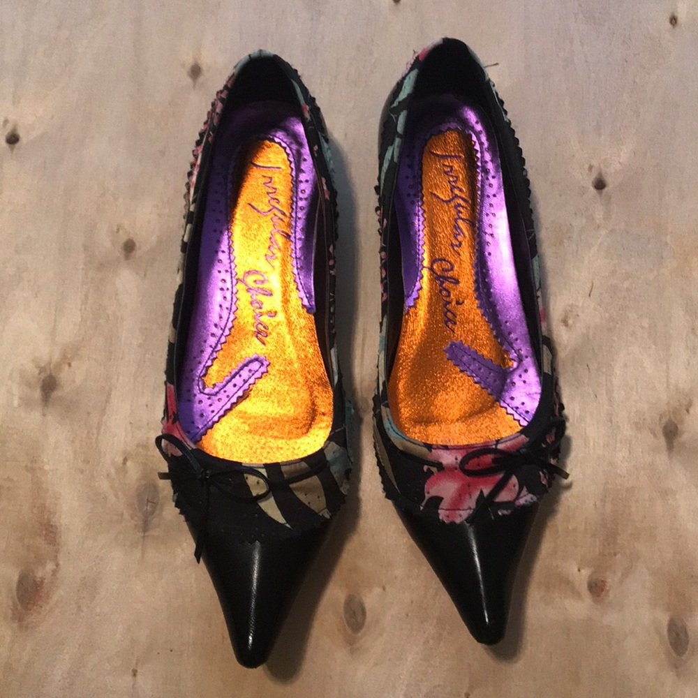 Irregular Choice women’s Flats floral and leather